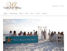 Tablet Screenshot of coastalbeachweddings.com